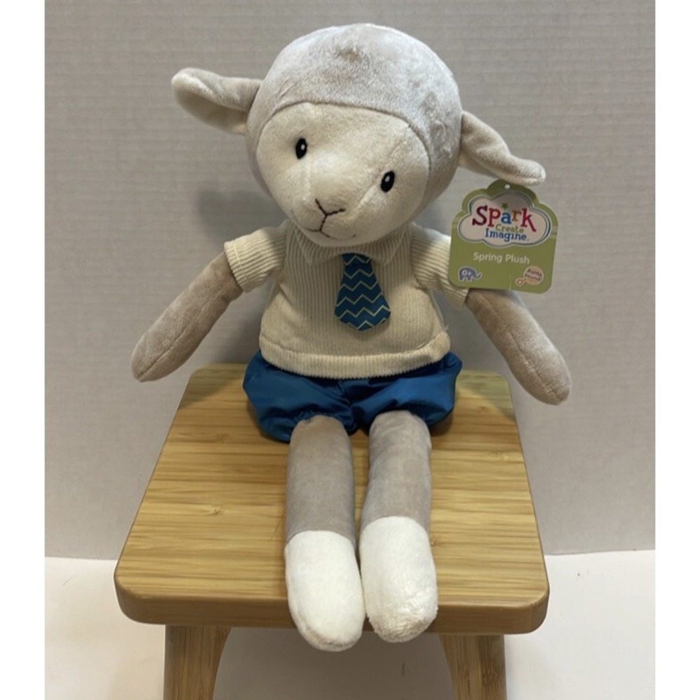 Spark Create Imagine lamb‎ plush 9" rattle corduroy Walmart